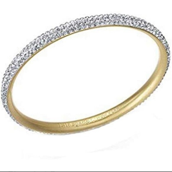 Kate spade NY Razzle Dazzle Gold Crystal Bangle Bracelet - Picture 5 of 8